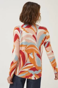 FatFace Red Soul Adventure Print Jumper -Fashion Clothing Store D57 838s5