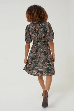 FatFace Lottie Meadow Patchwork Black Dress -Fashion Clothing Store D57 880s2