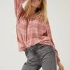 FatFace Lou Brown Check Blouse