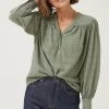 FatFace Green Lou Blouse