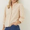 FatFace Orange Kerry Gingham Floral Shirt