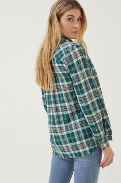 FatFace Green Olivia Check Shirt -Fashion Clothing Store D57540s2