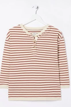 FatFace Brown Southbourne Stripe Sweat Top -Fashion Clothing Store D57550s5