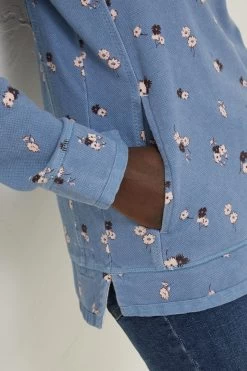 FatFace Blue Airlie Printed Sweatshirt -Fashion Clothing Store D57554s4