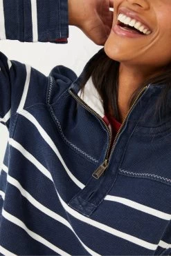 FatFace Blue Airlie Classic Breton Sweatshirt 9 FatFace Blue Airlie Classic Breton Sweatshirt -Fashion Clothing Store D57556s4