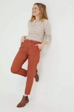 FatFace Brown Aspen Tapered Chinos 6 FatFace Brown Aspen Tapered Chinos -Fashion Clothing Store D57558s3