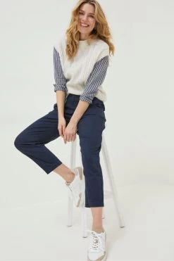 FatFace Blue Aspen Tapered Chinos -Fashion Clothing Store D57559s3