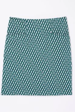 FatFace Green Jennie Ikat Skirt -Fashion Clothing Store D57564s5