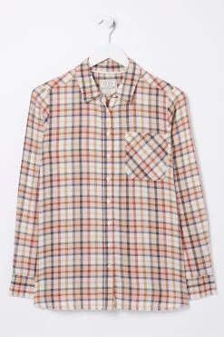 FatFace Natural Olivia Gingham Check Shirt -Fashion Clothing Store D57571s7