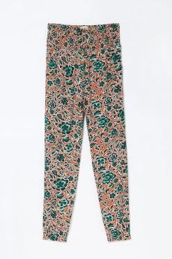 FatFace Orange Shirred Cuffed Sketched Trousers 7 FatFace Orange Shirred Cuffed Sketched Trousers -Fashion Clothing Store D57575s4