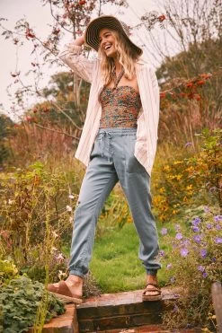 FatFace Green Lyme Plain Joggers