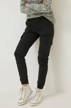 FatFace Hythe Cargo Black Trousers