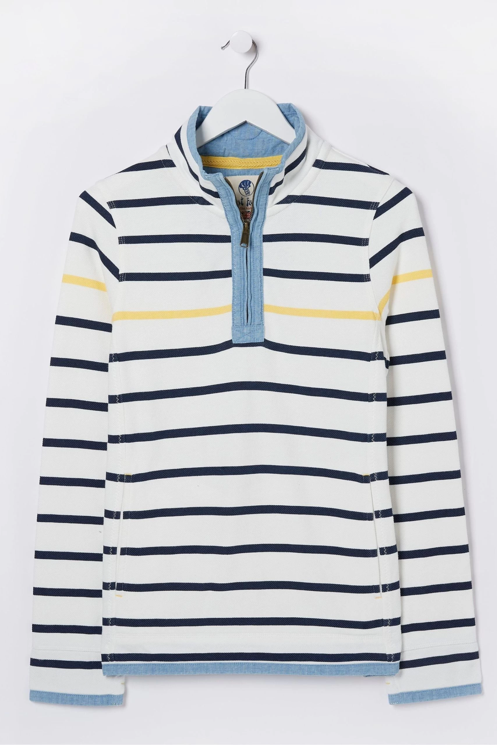 FatFace Natural Airlie Striped Sweatshirt 6 FatFace Natural Airlie Striped Sweatshirt - Image 6