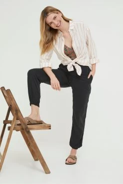 FatFace Billie Linen Blend White Shirt -Fashion Clothing Store D57594s7