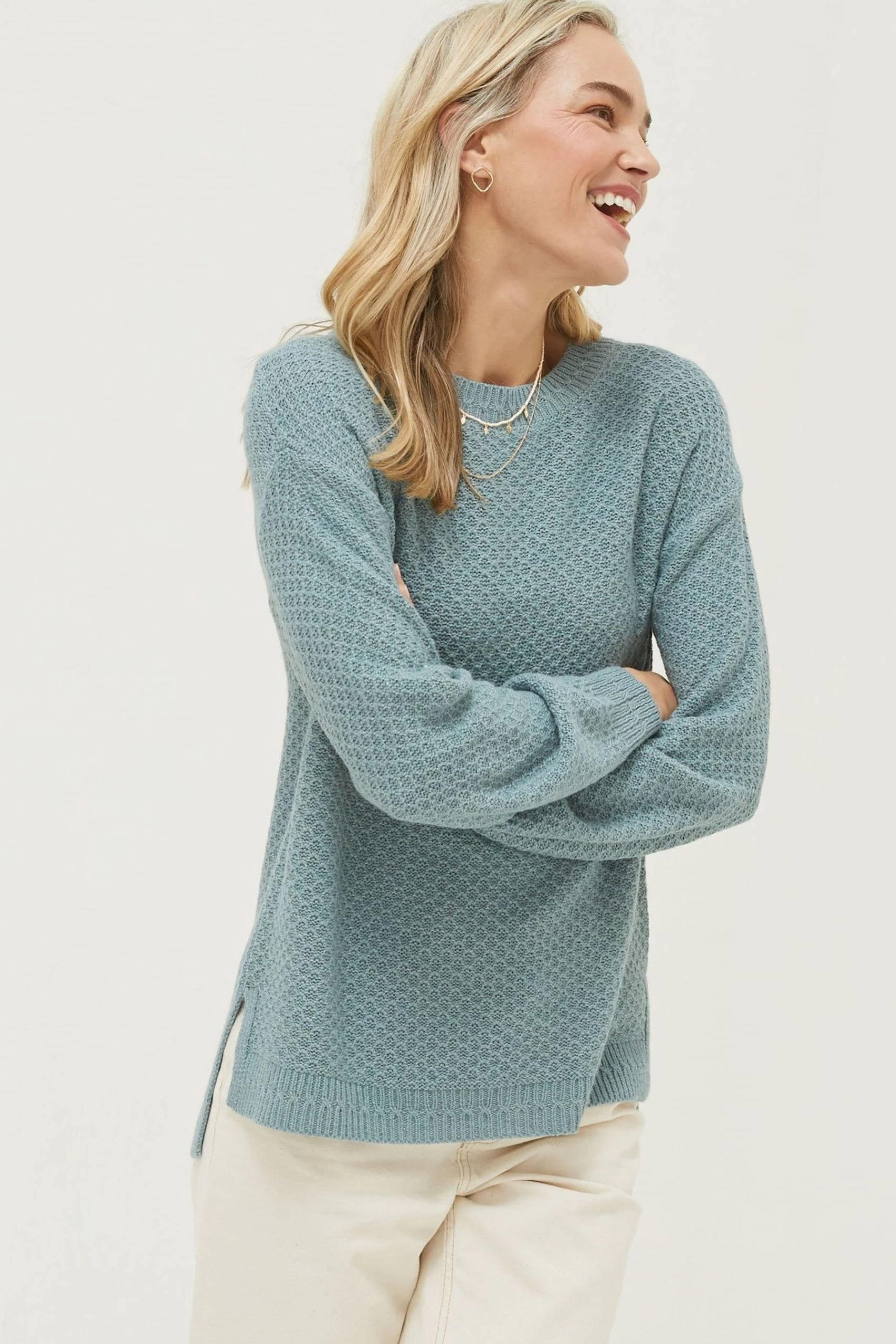 FatFace Blue Ellie Jumper 1 FatFace Blue Ellie Jumper