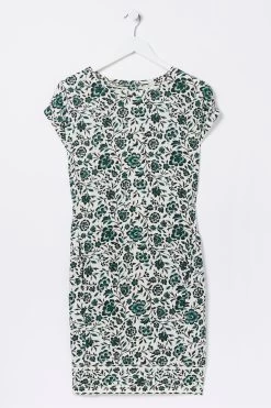 FatFace Natural Iris Sketched Jersey Dress -Fashion Clothing Store D57777s5