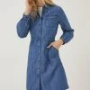 FatFace Blue Tabitha Denim Shirt Dress