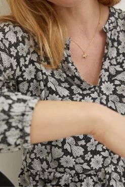 FatFace Poppy Spring Floral Black Tunic Top 8 FatFace Poppy Spring Floral Black Tunic Top -Fashion Clothing Store D57805s4