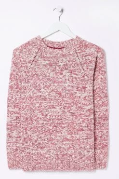 FatFace Red Carly Twist Jumper -Fashion Clothing Store D57816s4