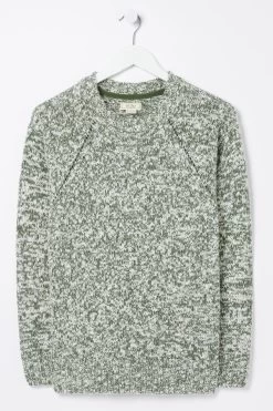 FatFace Green Carly Twist Jumper -Fashion Clothing Store D57817s3