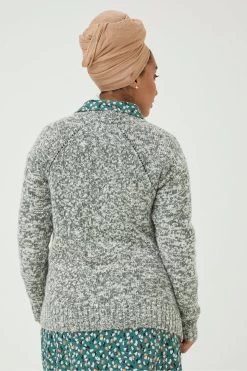 FatFace Green Carly Twist Jumper -Fashion Clothing Store D57817s5