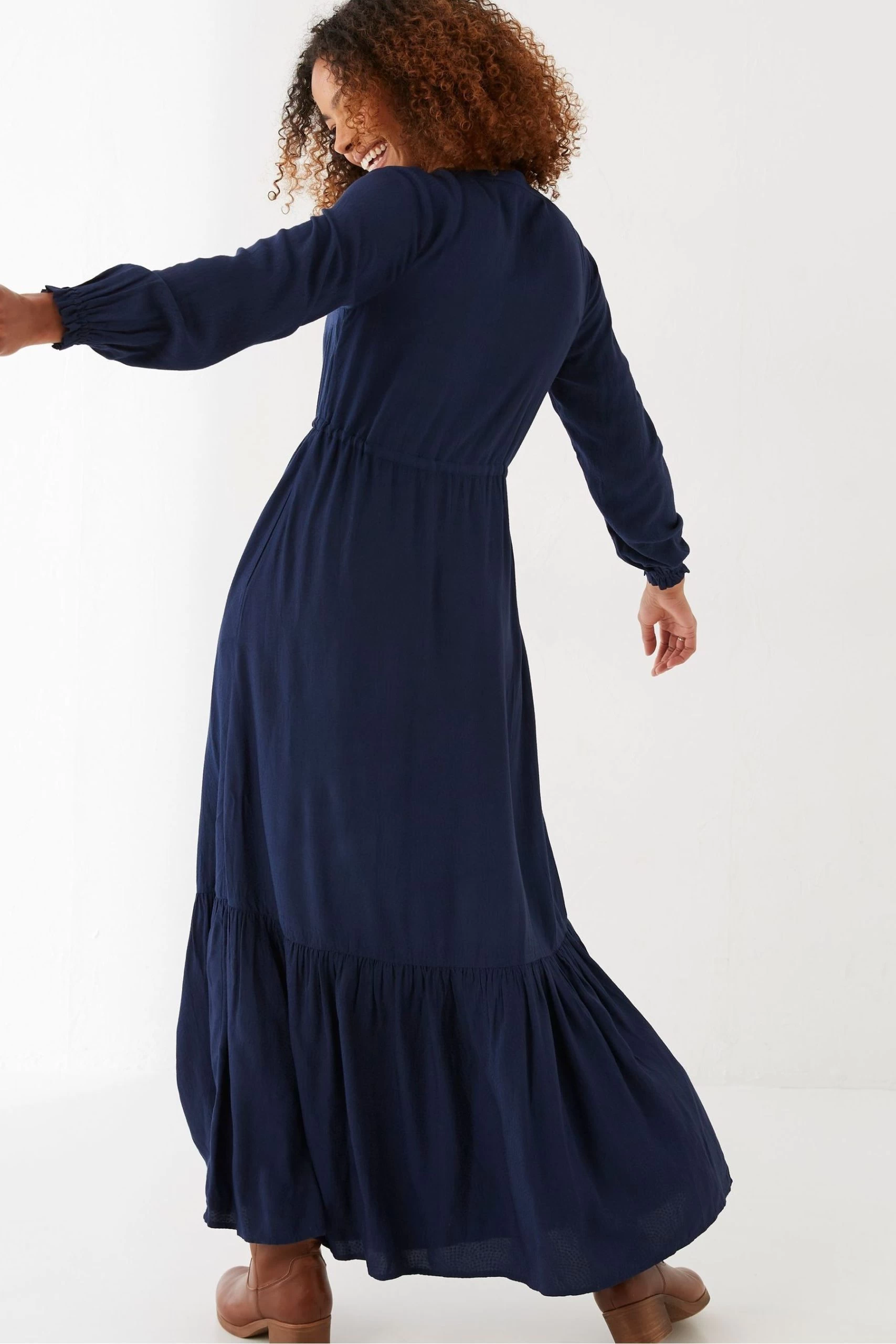 FatFace Blue Joyce Maxi Dress 2 FatFace Blue Joyce Maxi Dress - Image 2