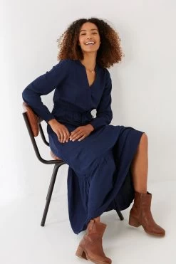 FatFace Blue Joyce Maxi Dress 8 FatFace Blue Joyce Maxi Dress -Fashion Clothing Store D57822s3