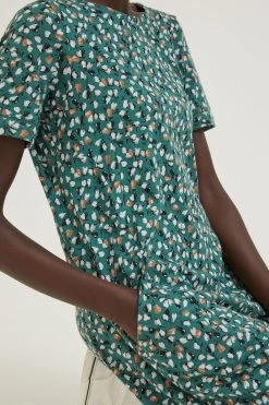 FatFace Green Simone Pears Jersey Dress -Fashion Clothing Store D57828s4
