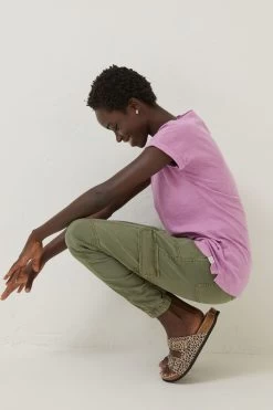 FatFace Pink Ivy Organic Cotton T-Shirt -Fashion Clothing Store D57831s3