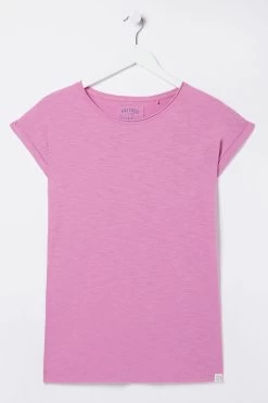 FatFace Pink Ivy Organic Cotton T-Shirt -Fashion Clothing Store D57831s5