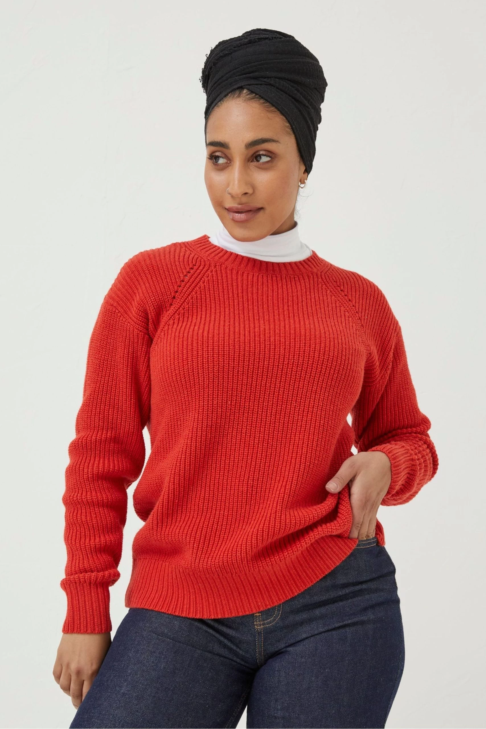 FatFace Red Carly Jumper 1 FatFace Red Carly Jumper
