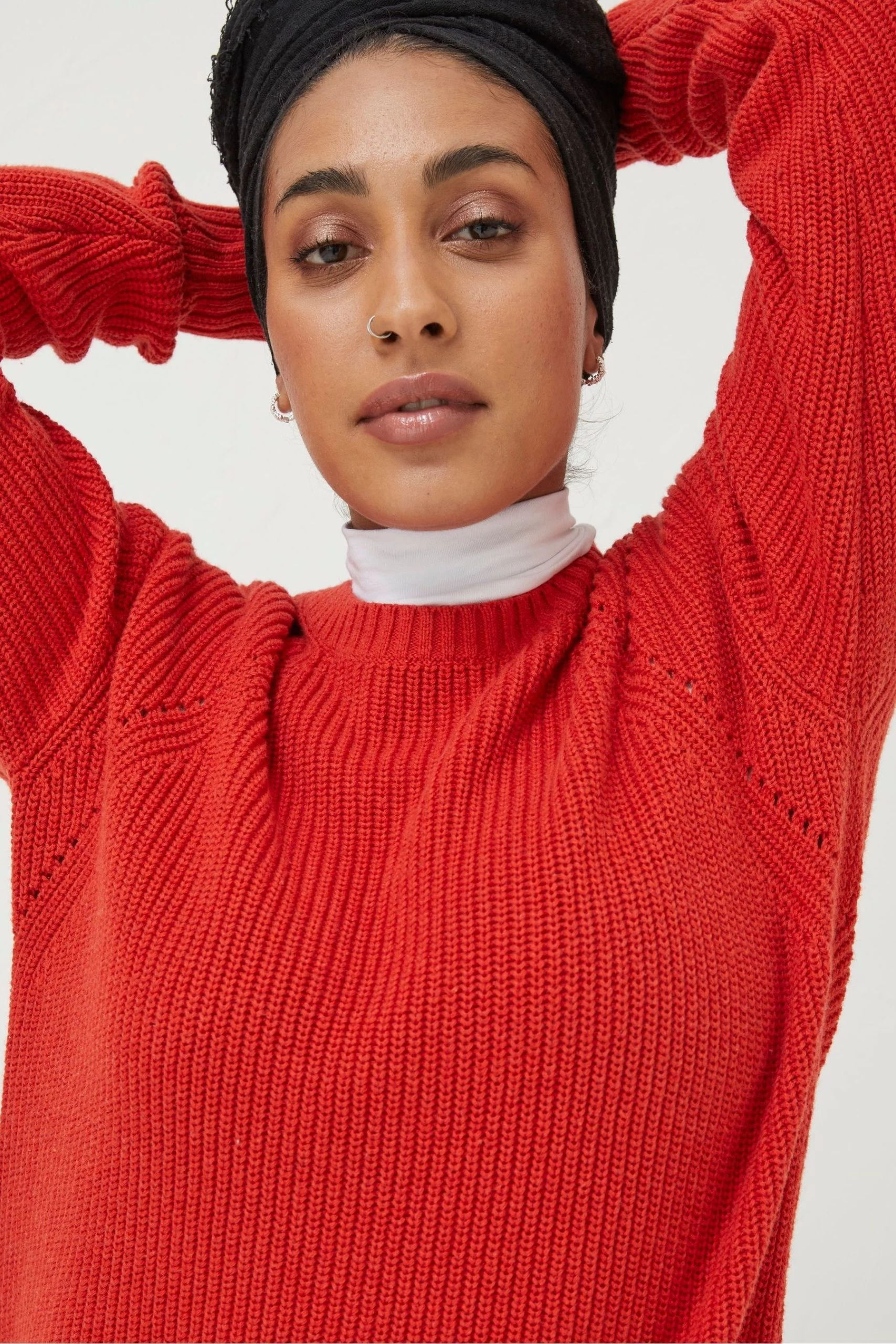 FatFace Red Carly Jumper 4 FatFace Red Carly Jumper - Image 4