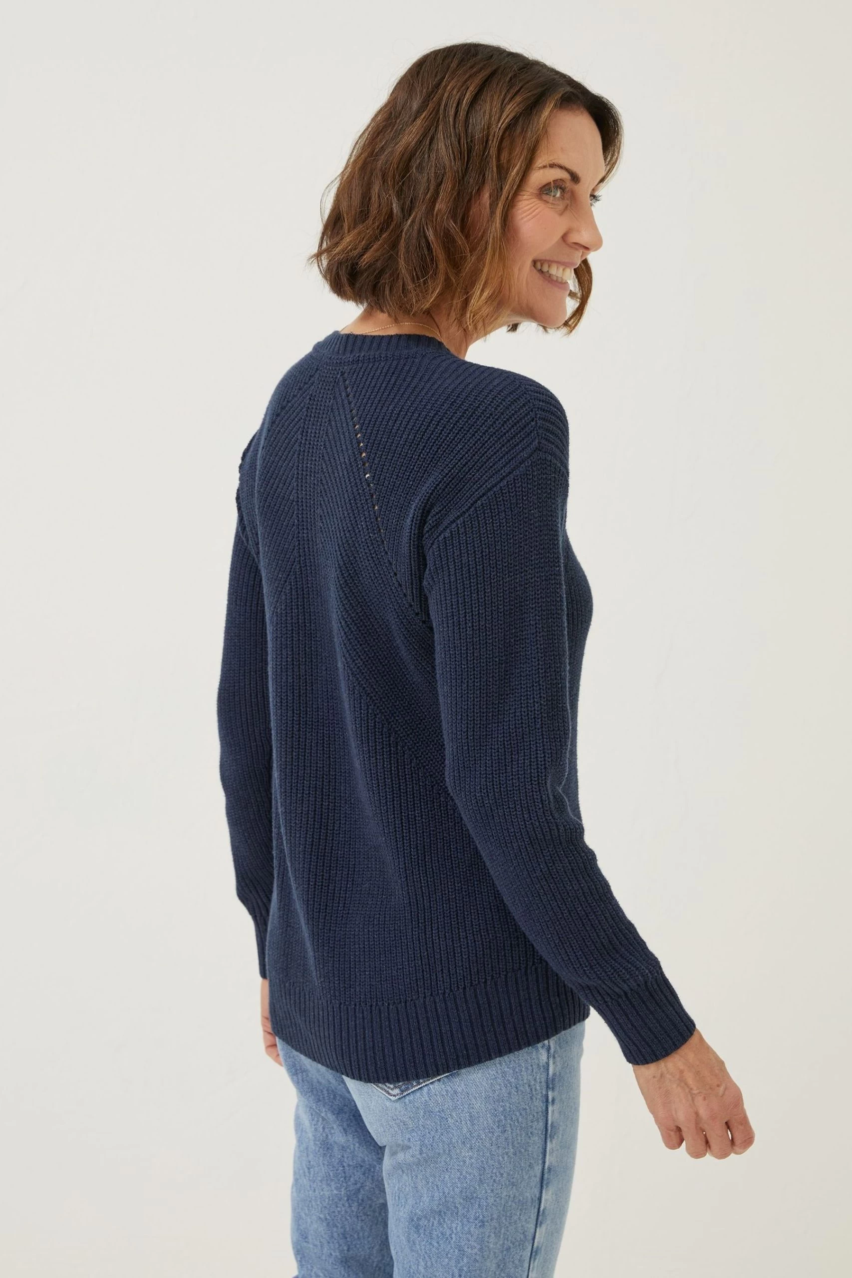 FatFace Blue Carly Jumper 2 FatFace Blue Carly Jumper - Image 2