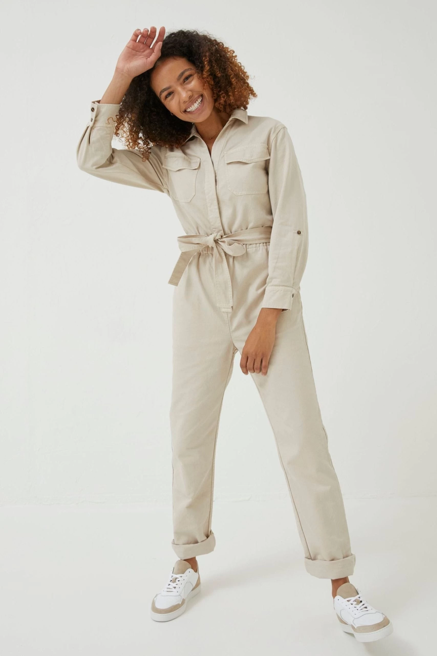 FatFace Natural Betty Boilersuit 1 FatFace Natural Betty Boilersuit