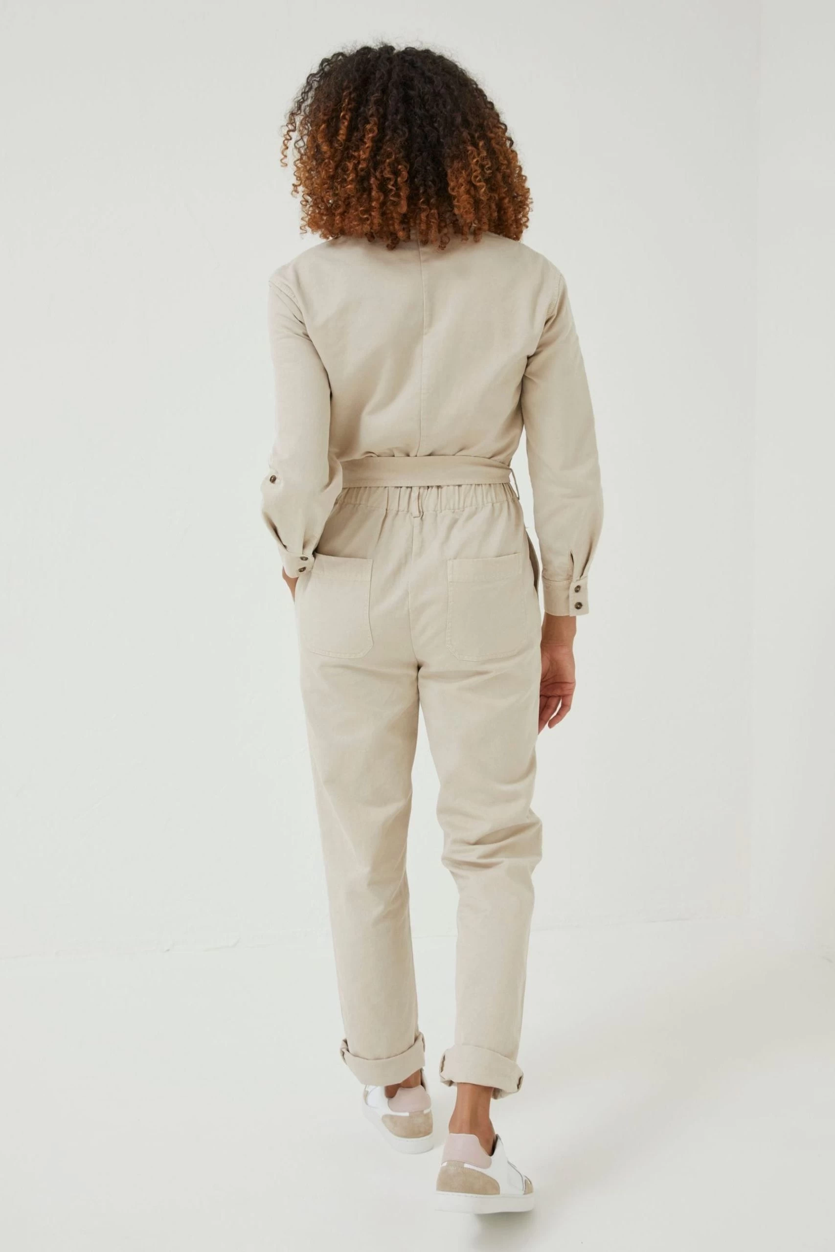 FatFace Natural Betty Boilersuit 2 FatFace Natural Betty Boilersuit - Image 2