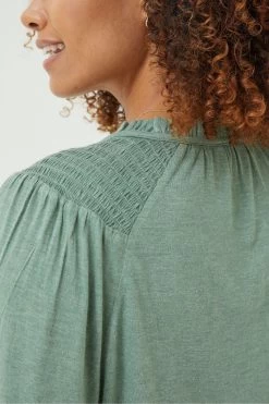 FatFace Green Nina Notch Neck Tunic Top 9 FatFace Green Nina Notch Neck Tunic Top -Fashion Clothing Store D57869s5