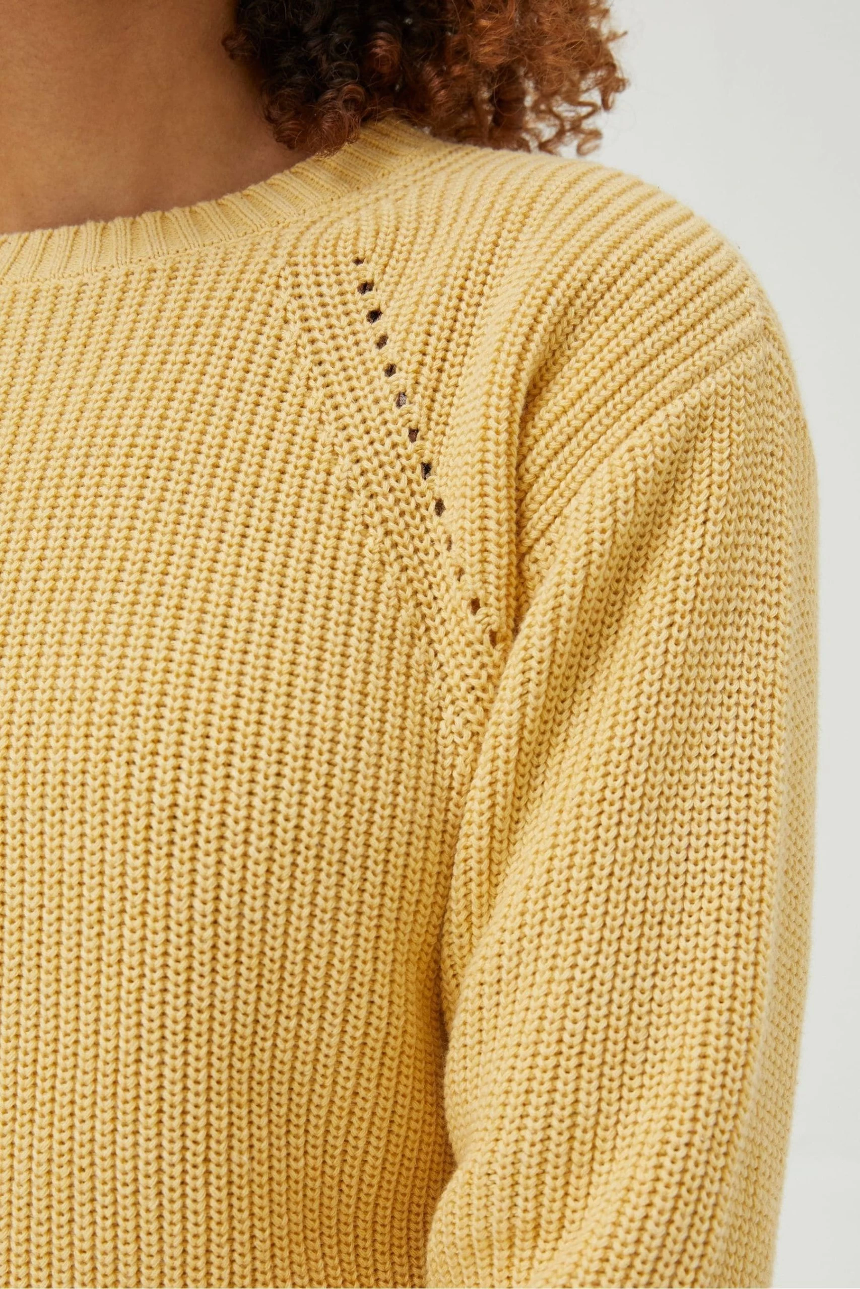 FatFace Yellow Carly Jumper 4 FatFace Yellow Carly Jumper - Image 4