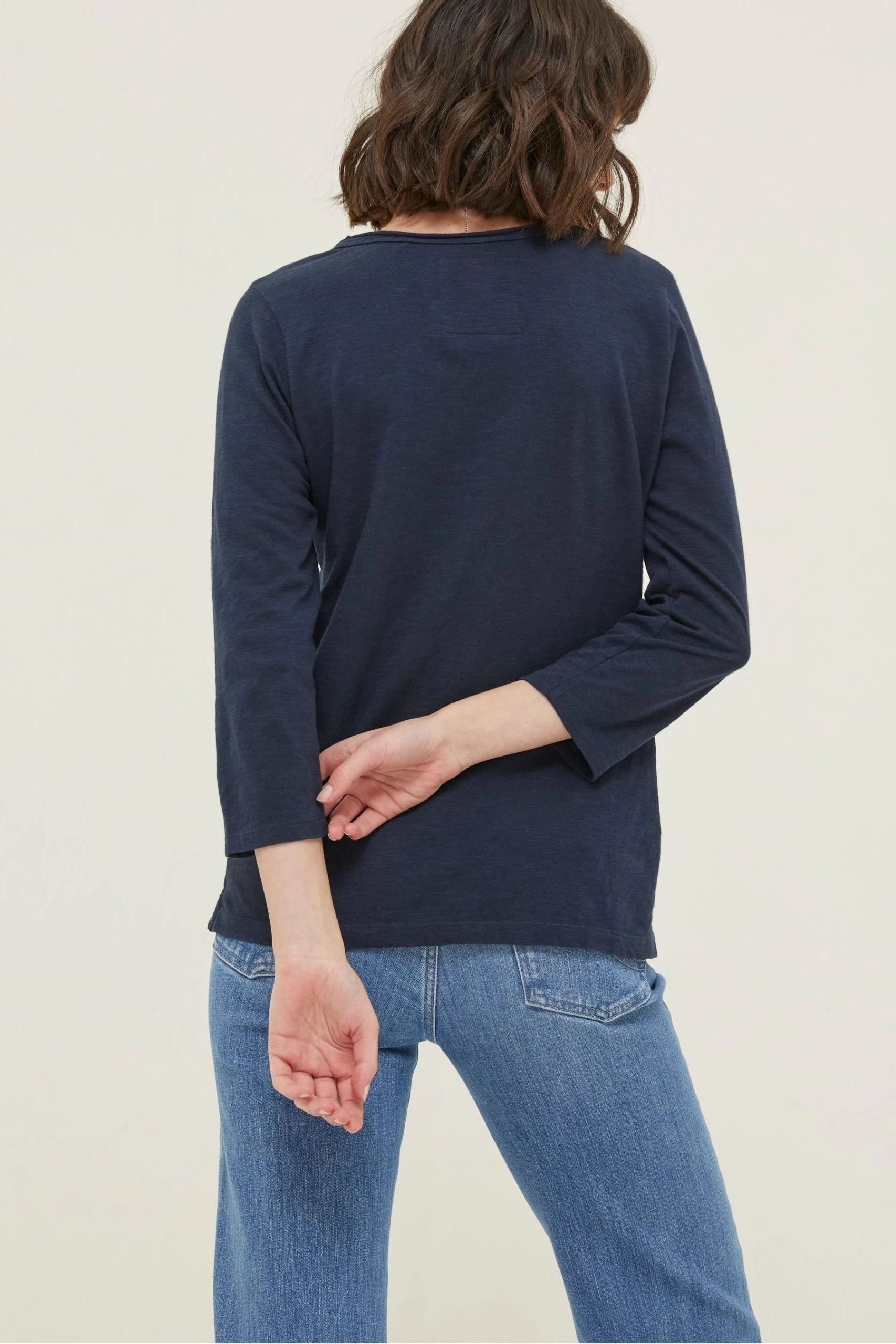 FatFace Blue Porter Organic Cotton T-Shirt 4 FatFace Blue Porter Organic Cotton T-Shirt - Image 4