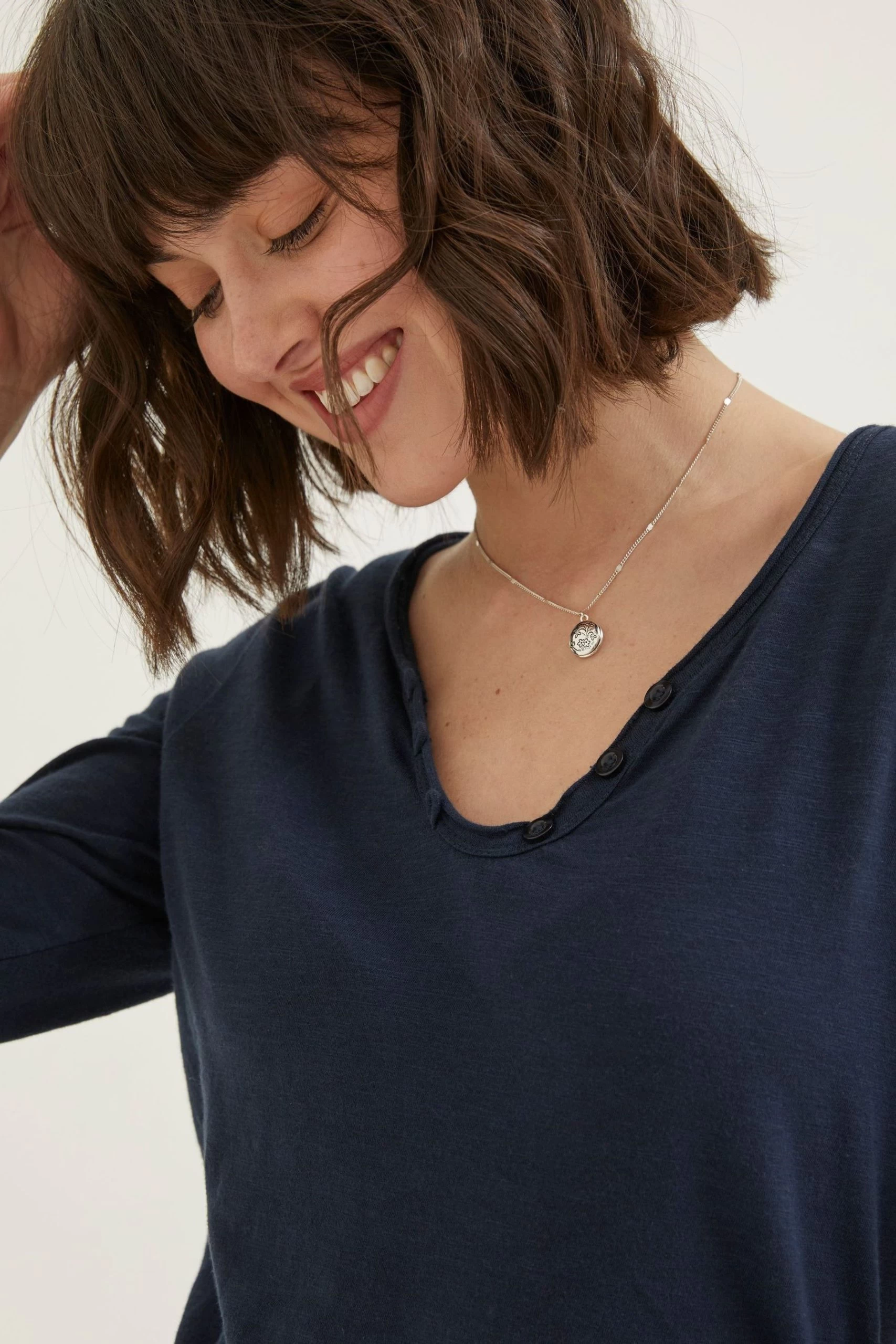 FatFace Blue Porter Organic Cotton T-Shirt 6 FatFace Blue Porter Organic Cotton T-Shirt - Image 6