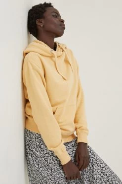 FatFace Yellow Izzy Overhead Hoodie