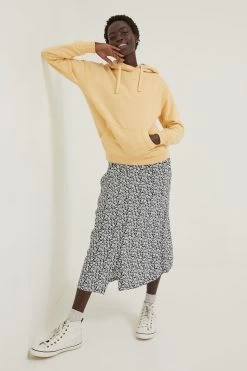 FatFace Yellow Izzy Overhead Hoodie -Fashion Clothing Store D58028s3