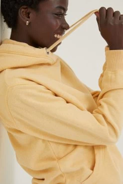 FatFace Yellow Izzy Overhead Hoodie -Fashion Clothing Store D58028s4