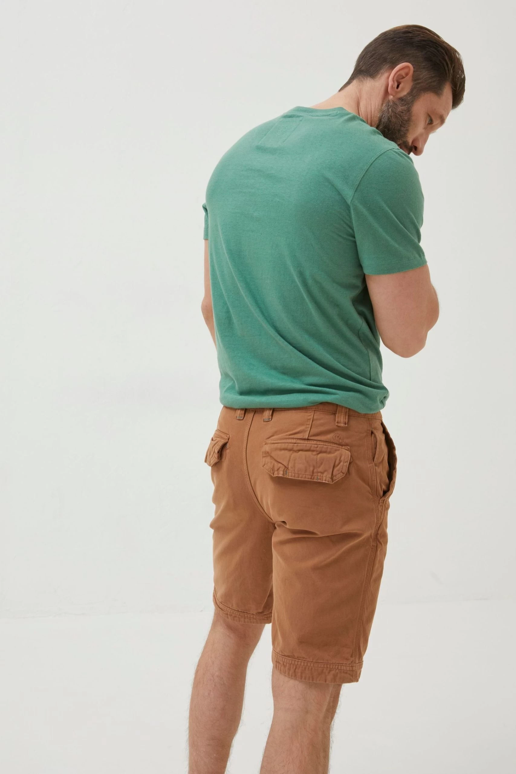 FatFace Brown Cove Flat Front Shorts 2 FatFace Brown Cove Flat Front Shorts - Image 2