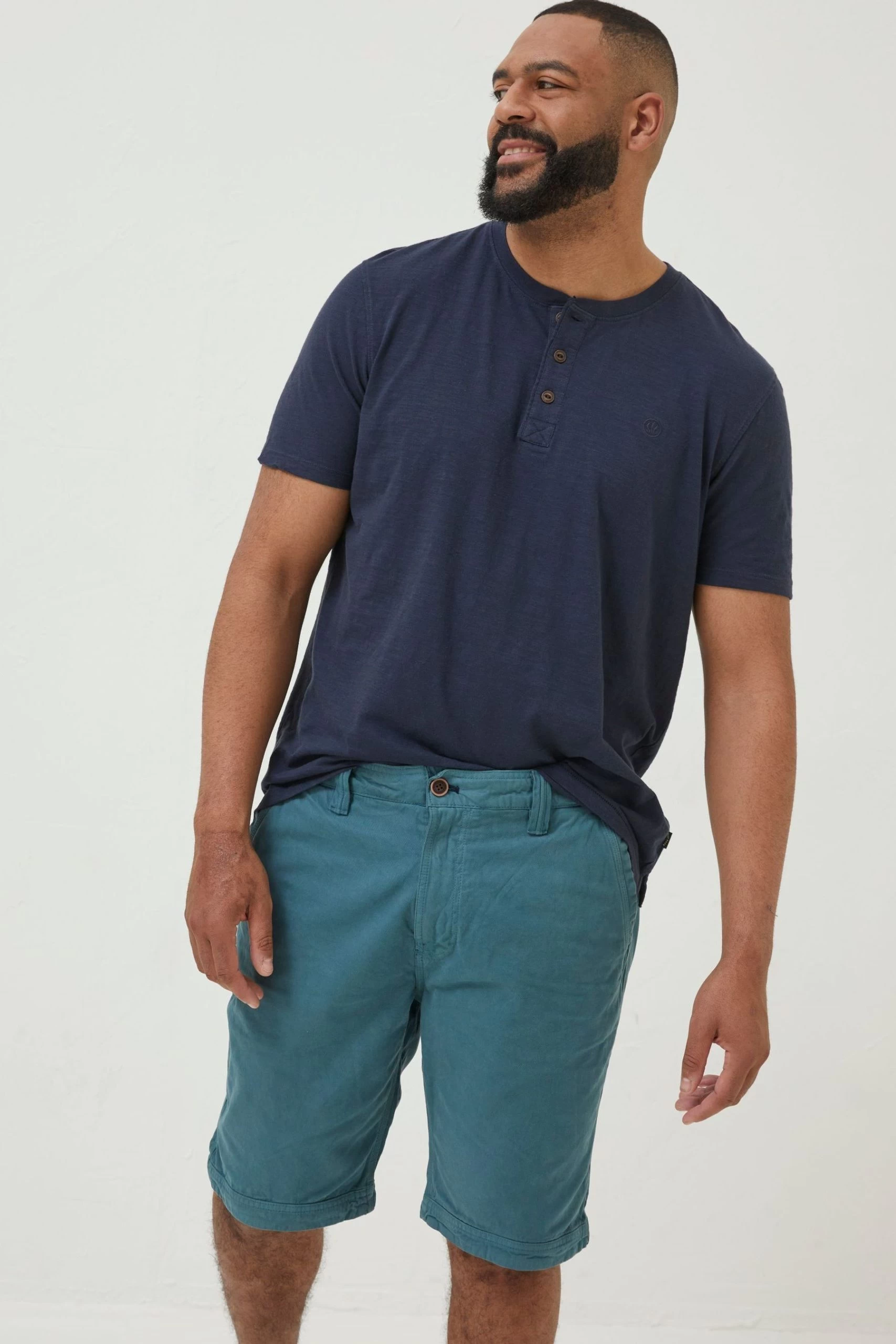 FatFace Blue Cove Flat Front Shorts 3 FatFace Blue Cove Flat Front Shorts - Image 3