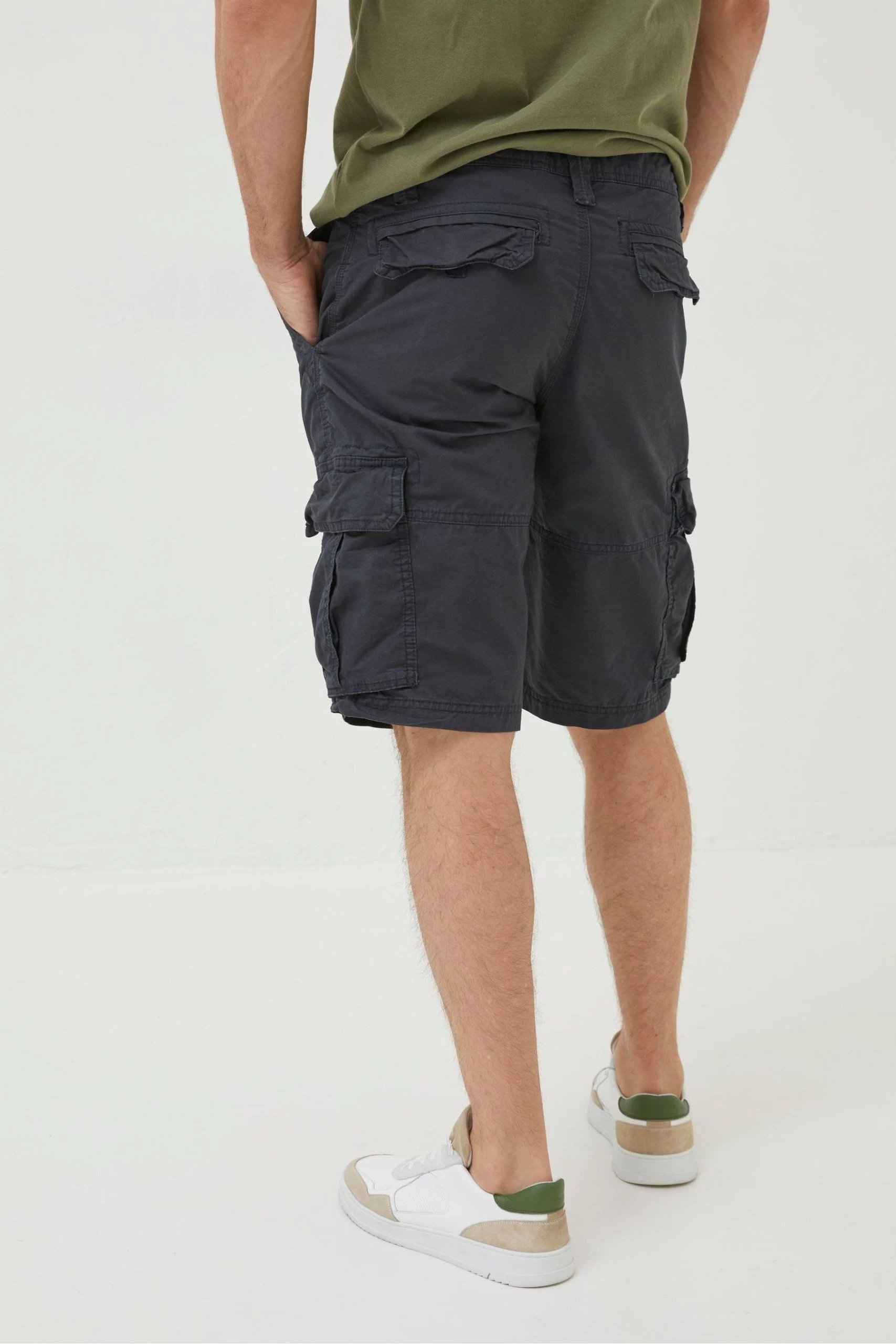 FatFace Blue Bude Lightweight Cargo Shorts 2 FatFace Blue Bude Lightweight Cargo Shorts - Image 2