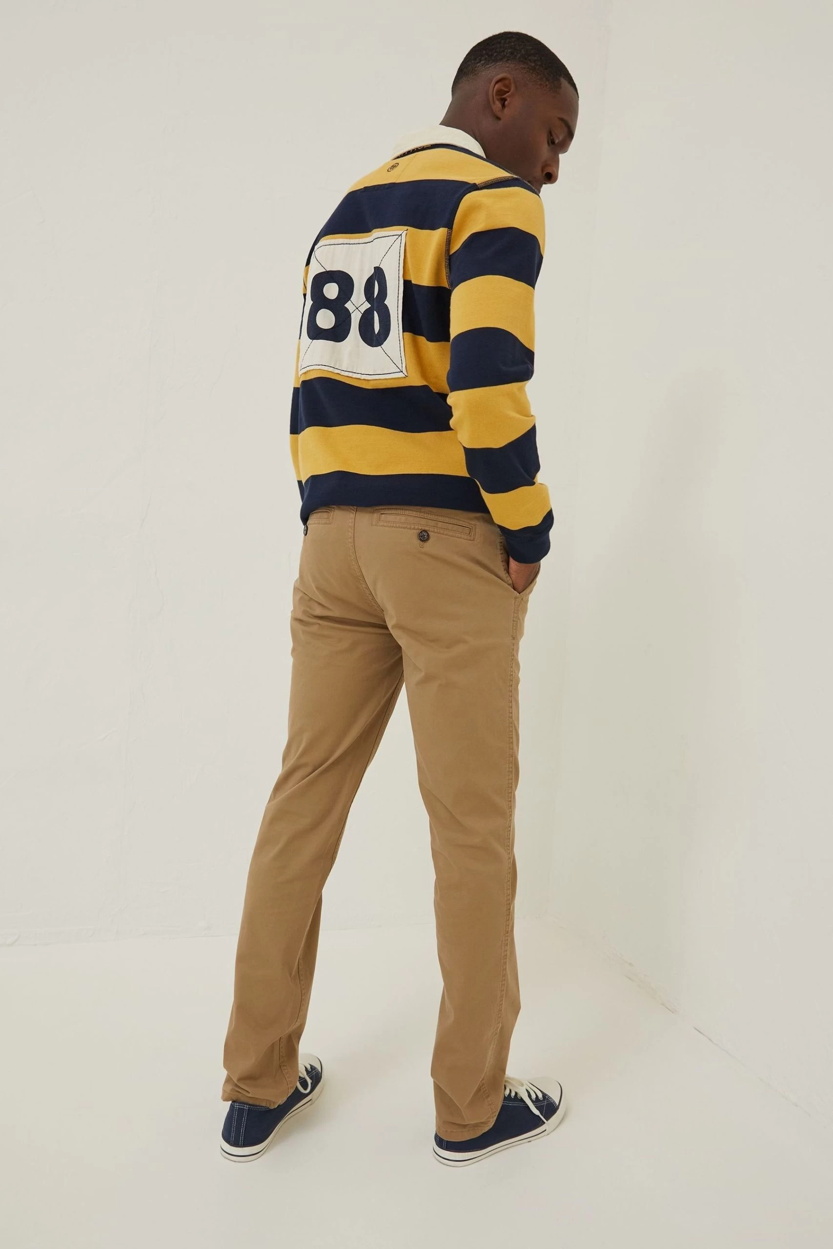 FatFace Natural Heyshott Slim Stretch Chinos 3 FatFace Natural Heyshott Slim Stretch Chinos - Image 3