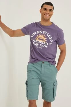 FatFace Green Breakyard Cargo Shorts