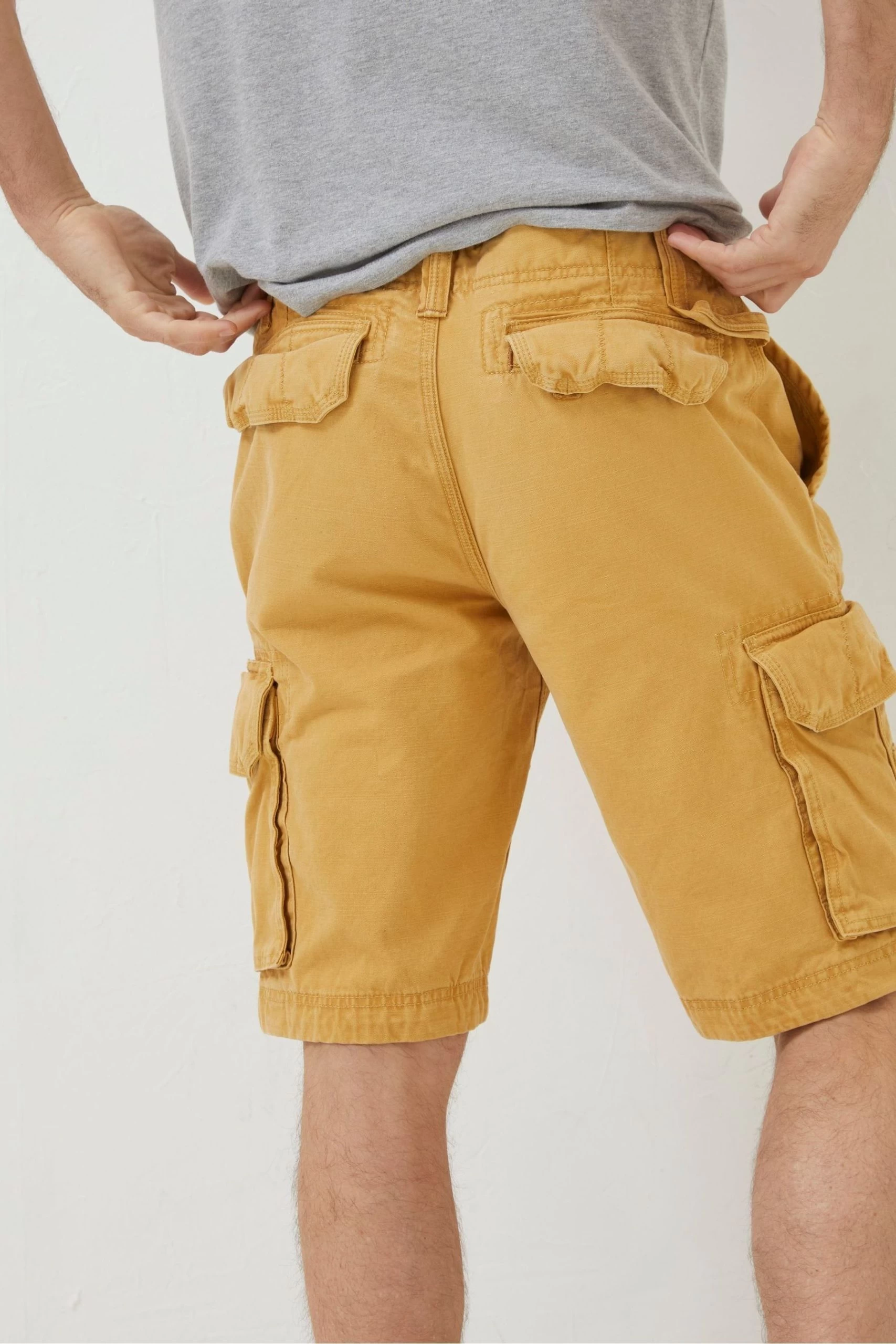 FatFace Yellow Breakyard Cargo Shorts 2 FatFace Yellow Breakyard Cargo Shorts - Image 2