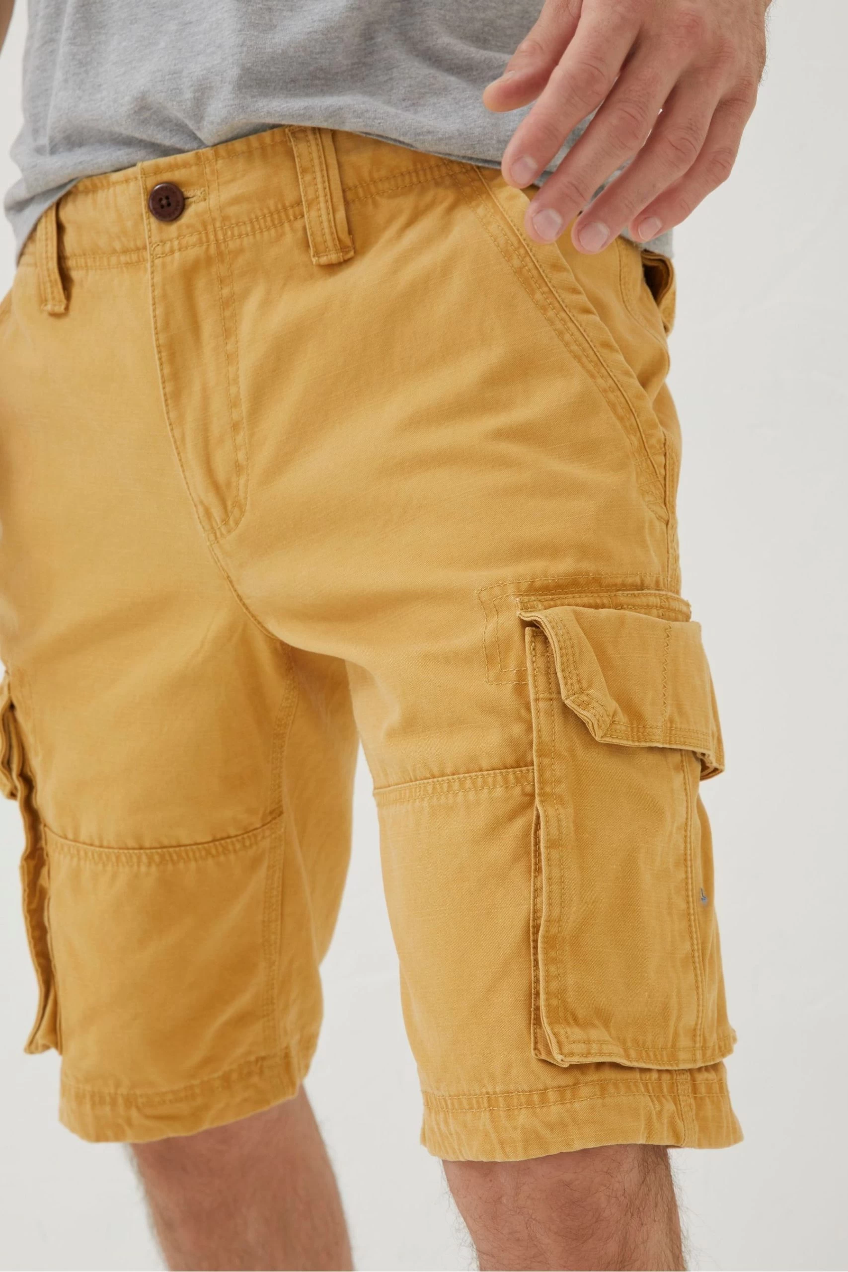 FatFace Yellow Breakyard Cargo Shorts 4 FatFace Yellow Breakyard Cargo Shorts - Image 4