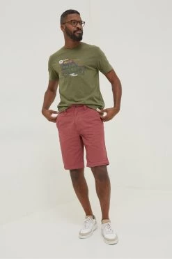 FatFace Pink Cove Flat Front Shorts